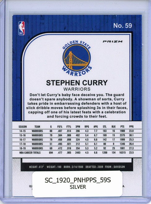 Stephen Curry 2019-20 Hoops Premium Stock #59 Silver