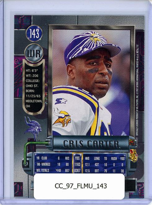 Cris Carter 1997 Metal Universe #143