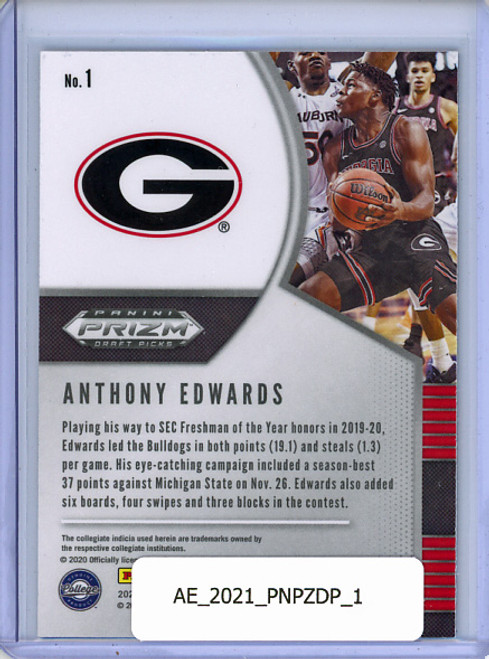 Anthony Edwards 2020-21 Prizm Draft Picks #1