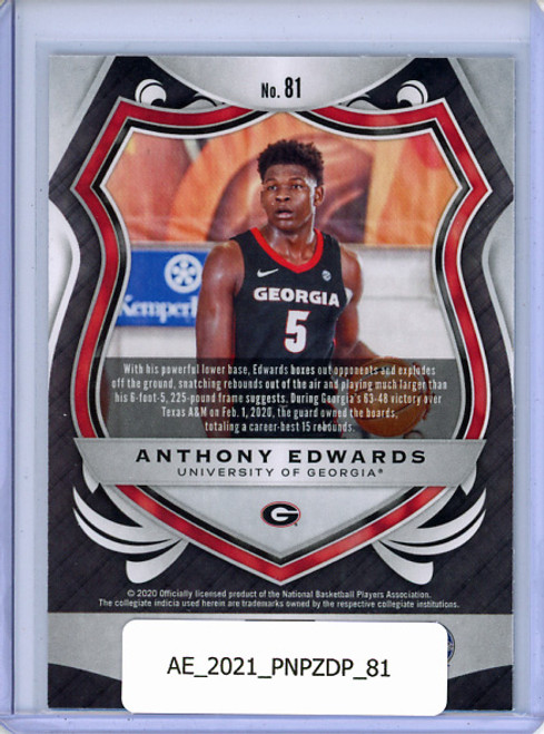 Anthony Edwards 2020-21 Prizm Draft Picks #81 Crusade