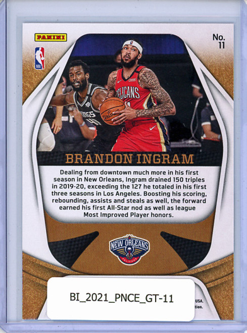 Brandon Ingram 2020-21 Certified, Gold Team #11