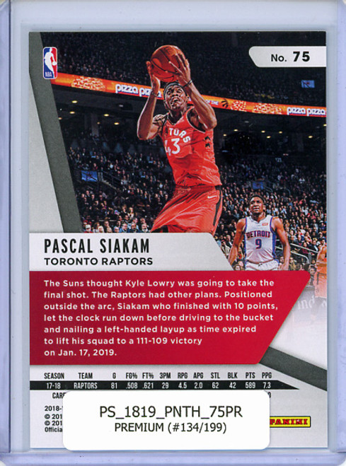 Pascal Siakam 2018-19 Threads #75 Premium (#134/199)