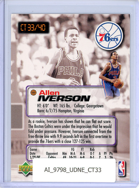 Allen Iverson 1997 Upper Deck Nestle, Crunch Time #33