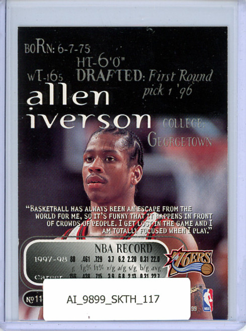Allen Iverson 1998-99 Skybox Thunder #117