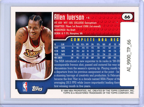 Allen Iverson 1999-00 Topps #66