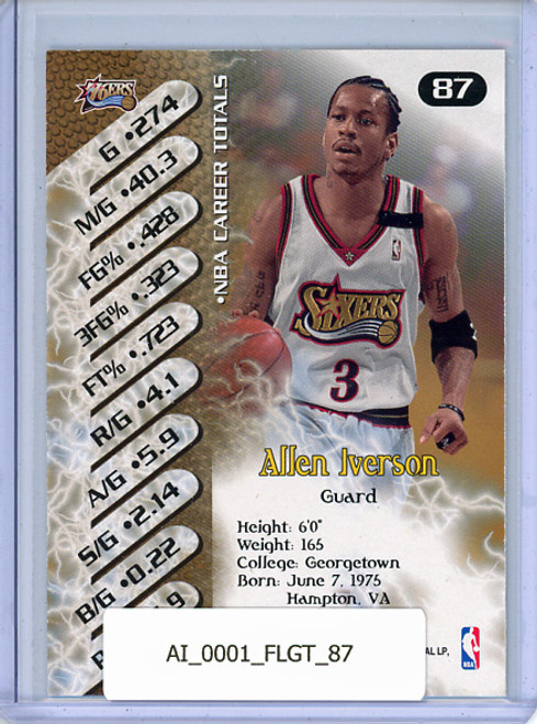 Allen Iverson 2000-01 Game Time #87