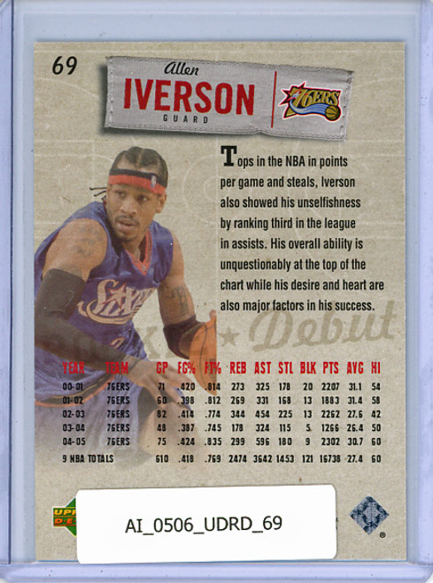 Allen Iverson 2005-06 Rookie Debut #69