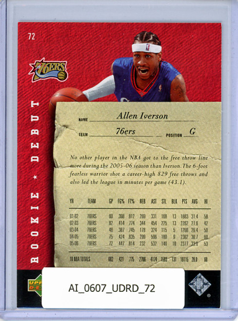 Allen Iverson 2006-07 Rookie Debut #72