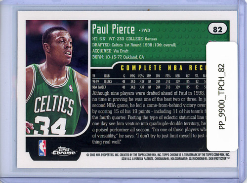 Paul Pierce 1999-00 Topps Chrome #82
