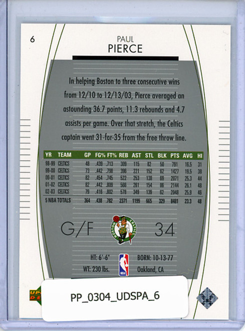 Paul Pierce 2003-04 SP Authentic #6