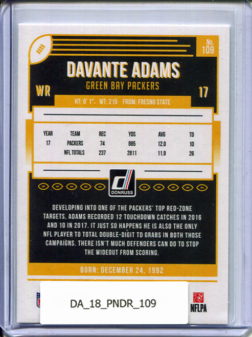 Davante Adams 2018 Donruss #109