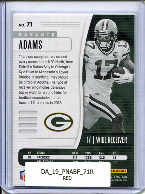 Davante Adams 2019 Absolute #71 Red