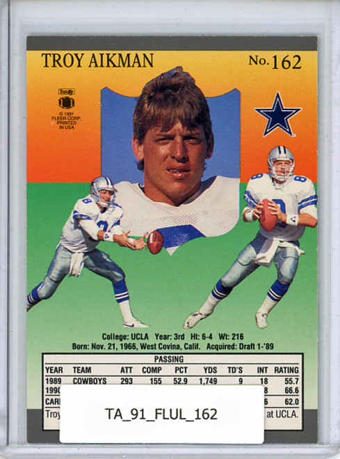 Troy Aikman 1991 Ultra #162