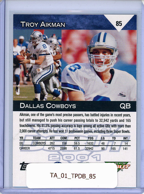 Troy Aikman 2001 Topps Debut #85