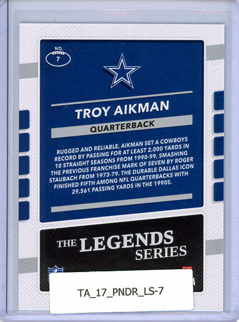 Troy Aikman 2017 Donruss, Legends Series #7