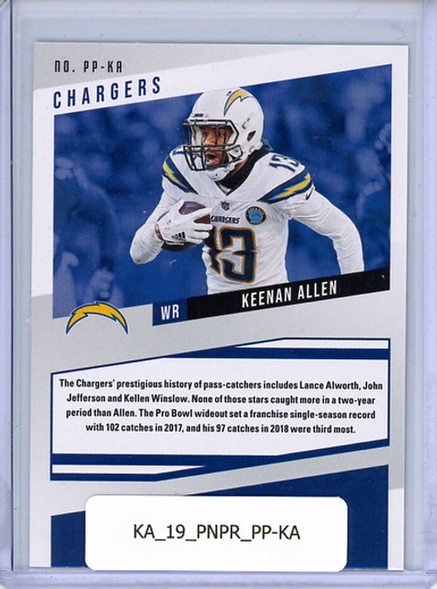 Keenan Allen 2019 Prestige, Prestigious Pros #PP-KA