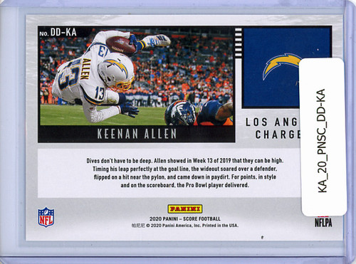 Keenan Allen 2020 Score, Deep Dive #DD-KA