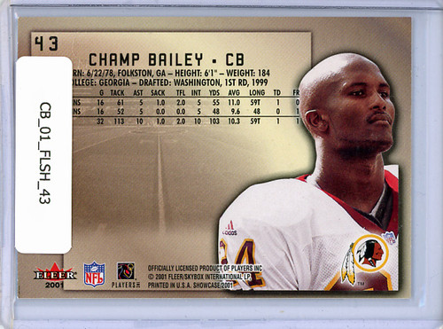 Champ Bailey 2001 Showcase #43