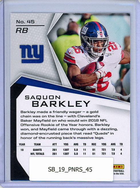 Saquon Barkley 2019 Rookies & Stars #45