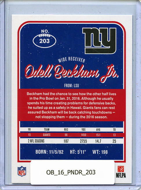 Odell Beckham Jr. 2016 Donruss #203