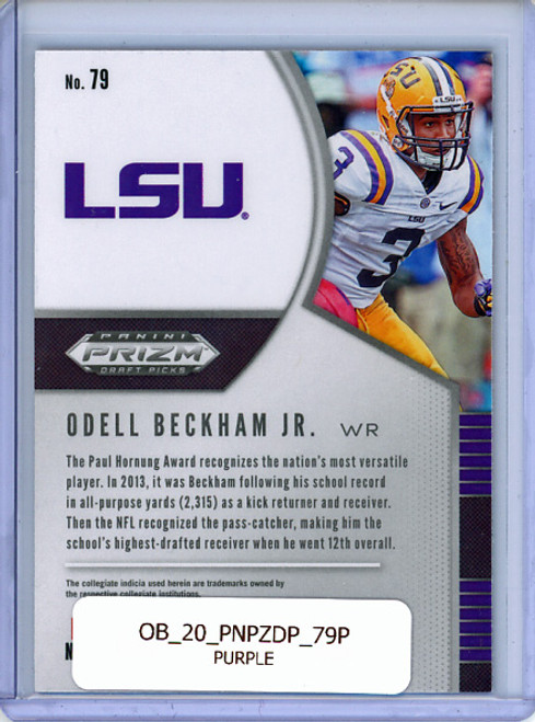 Odell Beckham Jr. 2020 Prizm Draft Picks #79 Purple