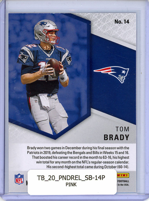 Tom Brady 2020 Donruss Elite, Spellbound #14 "Y" Pink