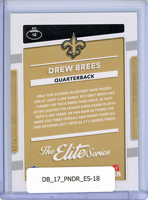 Drew Brees 2018 Donruss, Elite Series #18