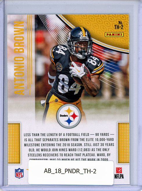 Antonio Brown 2018 Donruss, Team Heroes #TH-2