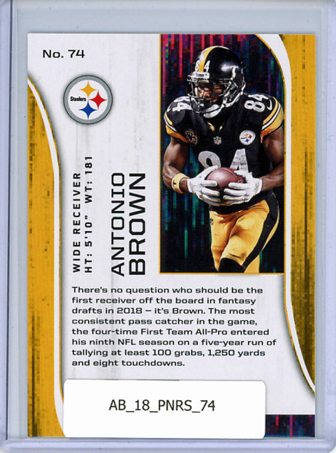 Antonio Brown 2018 Rookies & Stars #74