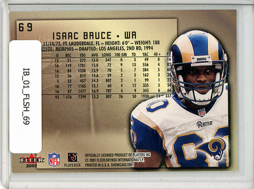 Isaac Bruce 2001 Showcase #69