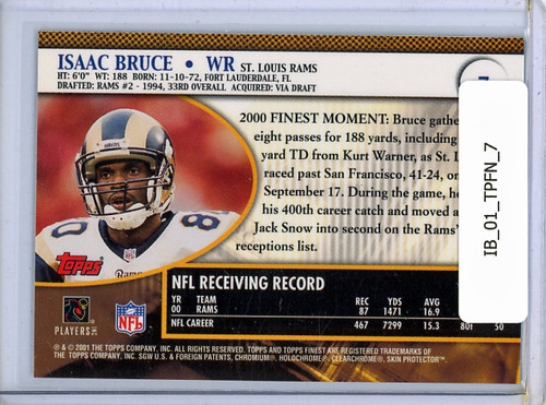 Isaac Bruce 2001 Finest #7