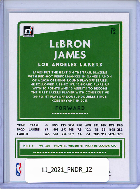 LeBron James 2020-21 Donruss #12