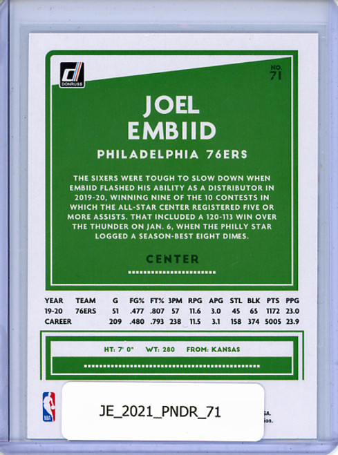 Joel Embiid 2020-21 Donruss #71