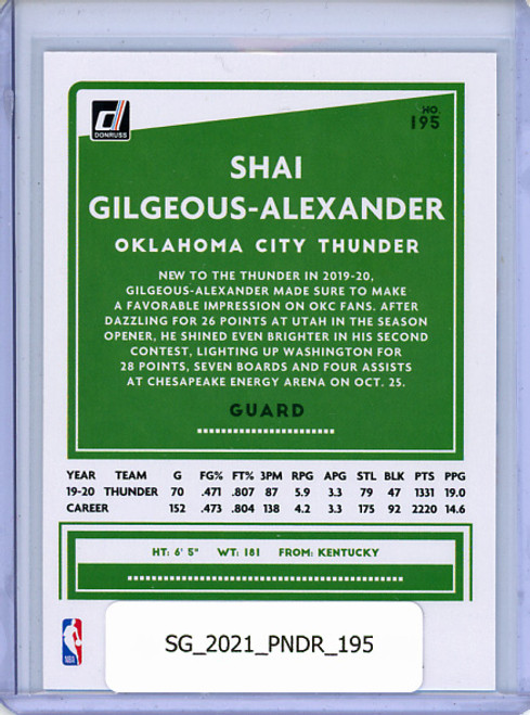 Shai Gilgeous-Alexander 2020-21 Donruss #195