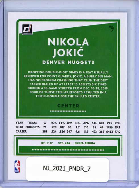 Nikola Jokic 2020-21 Donruss #7