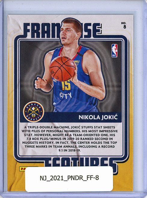 Nikola Jokic 2020-21 Donruss, Franchise Features #8