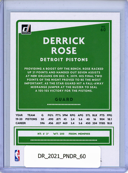 Derrick Rose 2020-21 Donruss #60