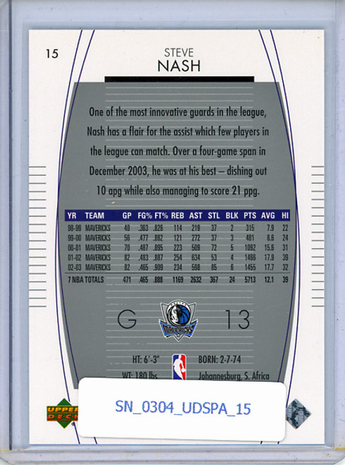 Steve Nash 2003-04 SP Authentic #15