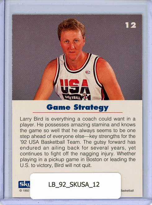 Larry Bird 1992 Skybox USA #12 Game Strategy