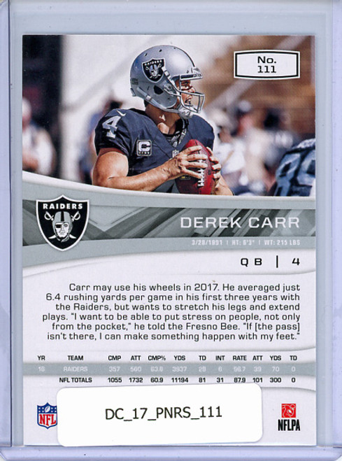 Derek Carr 2017 Rookies & Stars #111