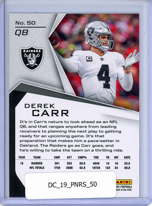 Derek Carr 2019 Rookies & Stars #50