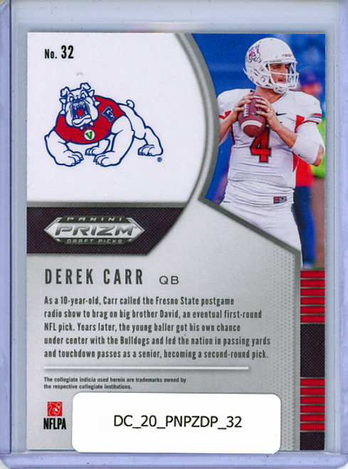 Derek Carr 2020 Prizm Draft Picks #32