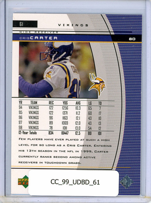 Cris Carter 1999 Black Diamond #61