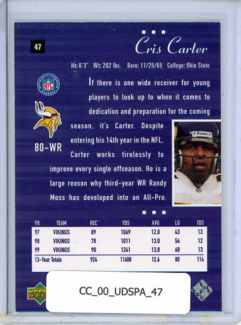 Cris Carter 2000 SP Authentic #47