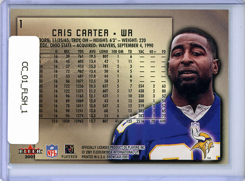 Cris Carter 2001 Showcase #1