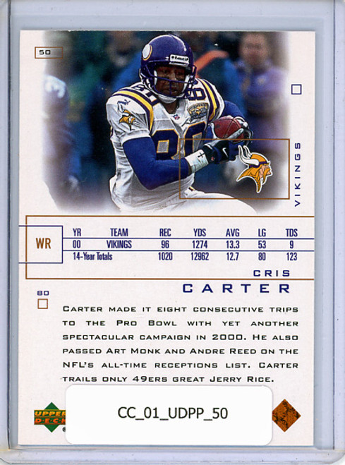 Cris Carter 2001 Pros & Prospects #50