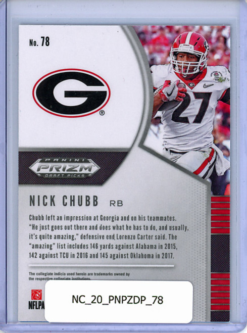 Nick Chubb 2020 Prizm Draft Picks #78