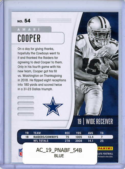 Amari Cooper 2019 Absolute #54 Blue