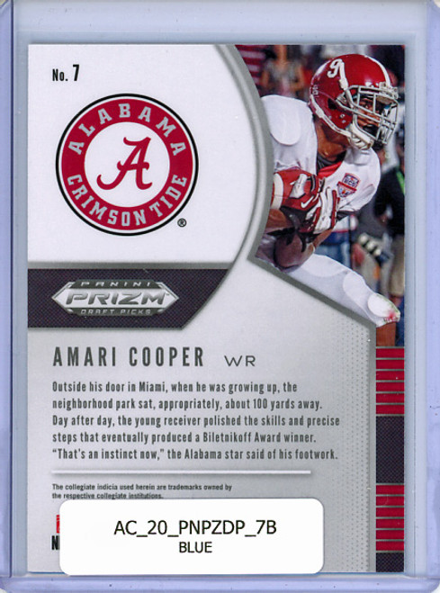 Amari Cooper 2020 Prizm Draft Picks #7 Blue