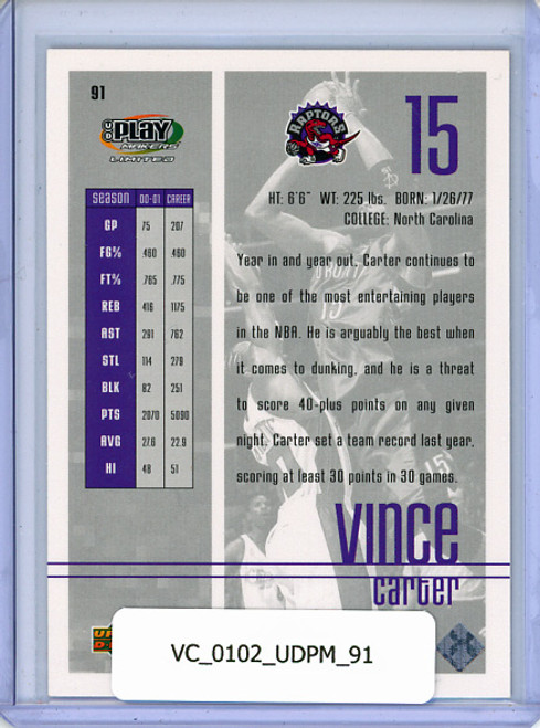 Vince Carter 2001-02 Upper Deck Playmakers #91